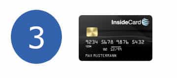 InsideCard Kreditkarte dritter Platz